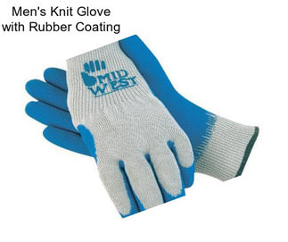 Men\'s Knit Glove with Rubber Coating