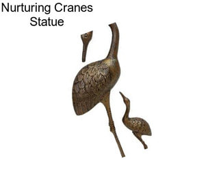Nurturing Cranes Statue