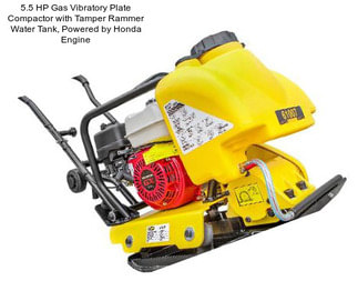 5.5 HP Gas Vibratory Plate Compactor with Tamper Rammer Water Tank, Powered by Honda Engine