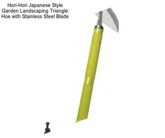 Hori-Hori Japanese Style Garden Landscaping Triangle Hoe with Stainless Steel Blade