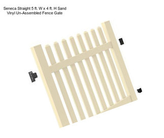 Seneca Straight 5 ft. W x 4 ft. H Sand Vinyl Un-Assembled Fence Gate