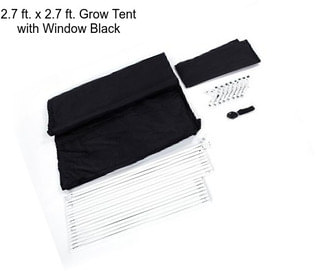 2.7 ft. x 2.7 ft. Grow Tent with Window Black