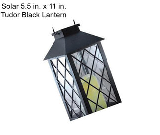 Solar 5.5 in. x 11 in. Tudor Black Lantern