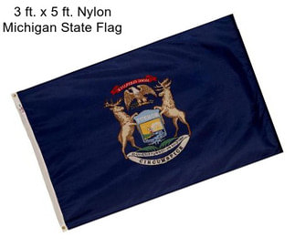 3 ft. x 5 ft. Nylon Michigan State Flag
