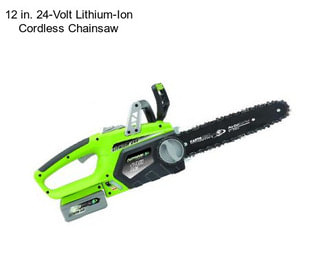 12 in. 24-Volt Lithium-Ion Cordless Chainsaw