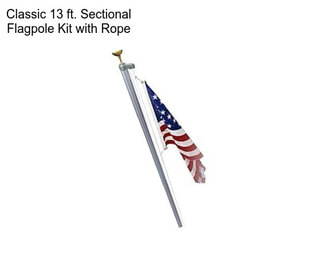 Classic 13 ft. Sectional Flagpole Kit with Rope