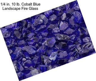 1/4 in. 10 lb. Cobalt Blue Landscape Fire Glass