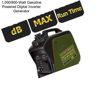 1,000/800-Watt Gasoline Powered Digital Inverter Generator