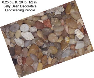 0.25 cu. ft. 20 lb. 1/2 in. Jelly Bean Decorative Landscaping Pebble