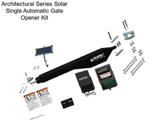 Architectural Series Solar Single Automatic Gate Opener Kit