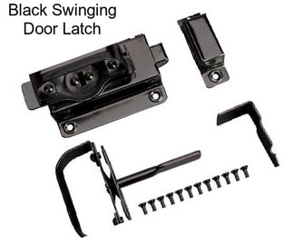 Black Swinging Door Latch