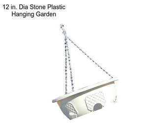 12 in. Dia Stone Plastic Hanging Garden