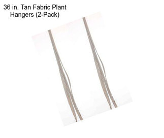 36 in. Tan Fabric Plant Hangers (2-Pack)