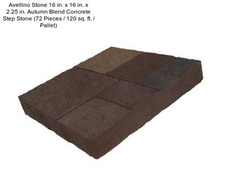 Avellino Stone 16 in. x 16 in. x 2.25 in. Autumn Blend Concrete Step Stone (72 Pieces / 120 sq. ft. / Pallet)
