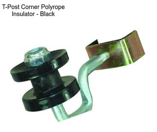 T-Post Corner Polyrope Insulator - Black