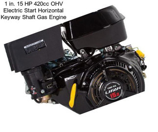 1 in. 15 HP 420cc OHV Electric Start Horizontal Keyway Shaft Gas Engine