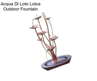 Acqua Di Loto Lotus Outdoor Fountain