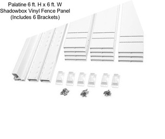 Palatine 6 ft. H x 6 ft. W Shadowbox Vinyl Fence Panel (Includes 6 Brackets)