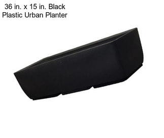 36 in. x 15 in. Black Plastic Urban Planter