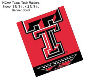 NCAA Texas Tech Raiders Indoor 3 ft. 3 in. x 2 ft. 3 in. Banner Scroll