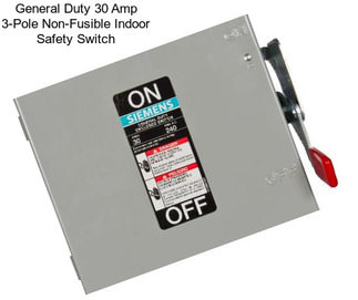 General Duty 30 Amp 3-Pole Non-Fusible Indoor Safety Switch