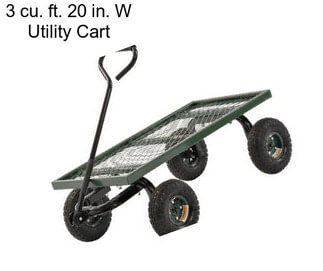 3 cu. ft. 20 in. W Utility Cart