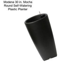 Modena 30 in. Mocha Round Self-Watering Plastic Planter