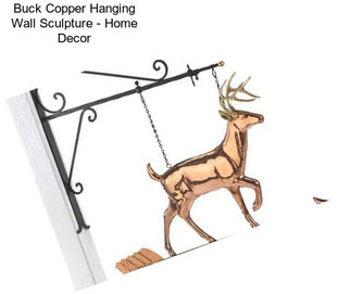 Buck Copper Hanging Wall Sculpture - Home Decor