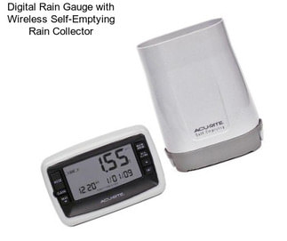 Digital Rain Gauge with Wireless Self-Emptying Rain Collector