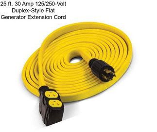 25 ft. 30 Amp 125/250-Volt Duplex-Style Flat Generator Extension Cord