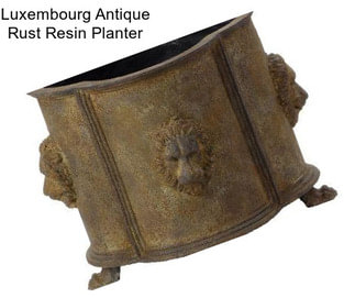 Luxembourg Antique Rust Resin Planter