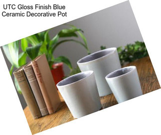 UTC Gloss Finish Blue Ceramic Decorative Pot