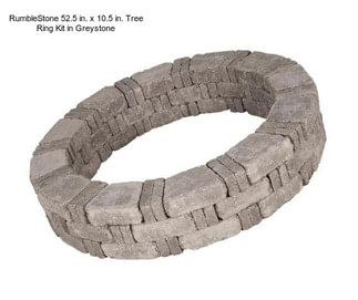 RumbleStone 52.5 in. x 10.5 in. Tree Ring Kit in Greystone