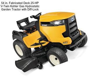 54 in. Fabricated Deck 25-HP V-Twin Kohler Gas Hydrostatic Garden Tractor with Diff-Lock