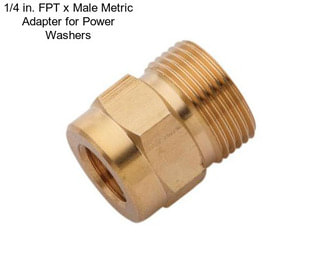 1/4 in. FPT x Male Metric Adapter for Power Washers