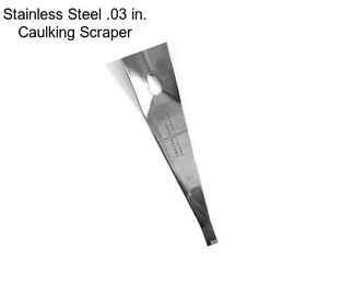 Stainless Steel .03 in. Caulking Scraper