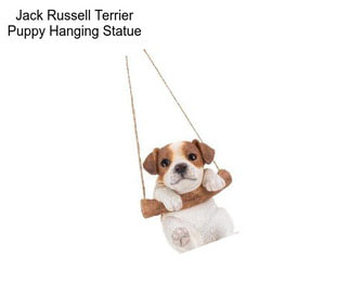 Jack Russell Terrier Puppy Hanging Statue