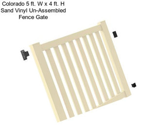 Colorado 5 ft. W x 4 ft. H Sand Vinyl Un-Assembled Fence Gate