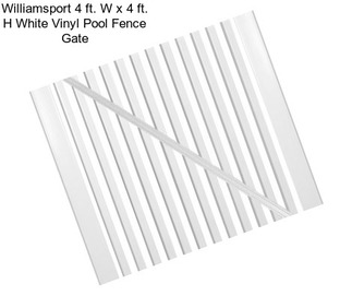 Williamsport 4 ft. W x 4 ft. H White Vinyl Pool Fence Gate