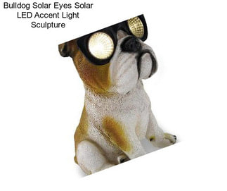 Bulldog Solar Eyes Solar LED Accent Light Sculpture