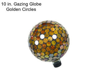 10 in. Gazing Globe Golden Circles