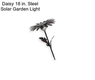 Daisy 18 in. Steel Solar Garden Light
