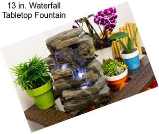 13 in. Waterfall Tabletop Fountain
