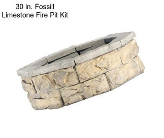 30 in. Fossill Limestone Fire Pit Kit