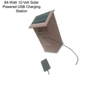 84-Watt 12-Volt Solar Powered USB Charging Station