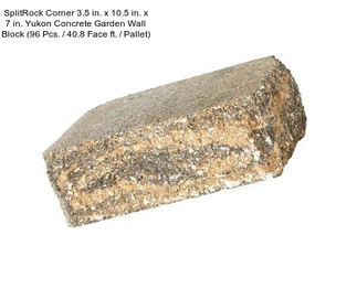 SplitRock Corner 3.5 in. x 10.5 in. x 7 in. Yukon Concrete Garden Wall Block (96 Pcs. / 40.8 Face ft. / Pallet)