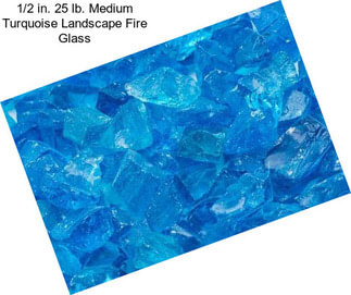 1/2 in. 25 lb. Medium Turquoise Landscape Fire Glass