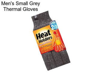 Men\'s Small Grey Thermal Gloves