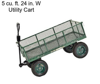 5 cu. ft. 24 in. W Utility Cart