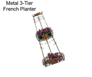 Metal 3-Tier French Planter